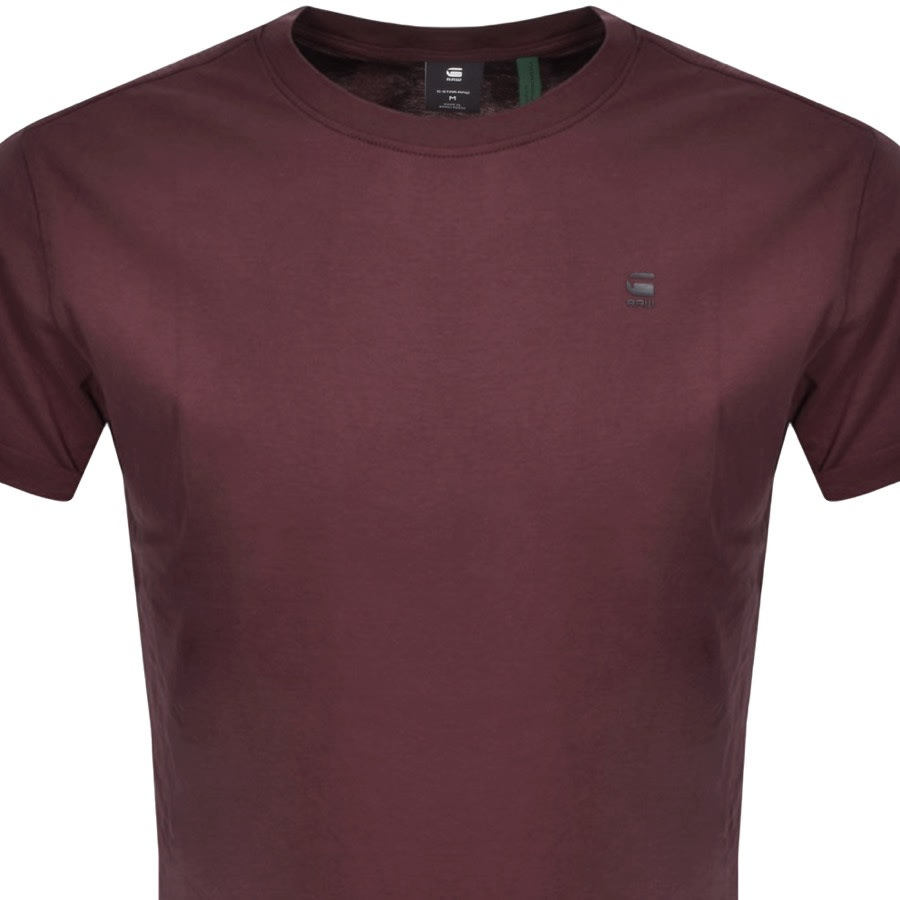 Alternative Image for ProductG Star Raw Lash Logo T Shirt Burgundy2